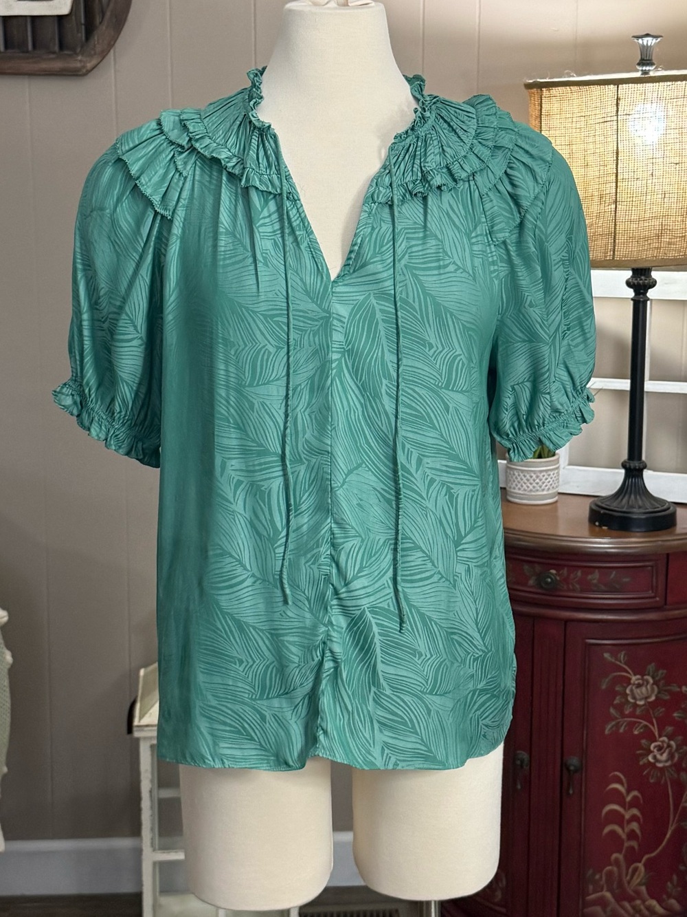 Current Air • Split V-Neck Blouse